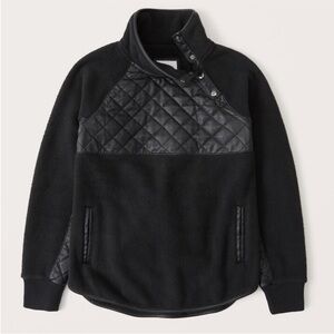 Abercrombie & Fitch Black Quilted Jacket